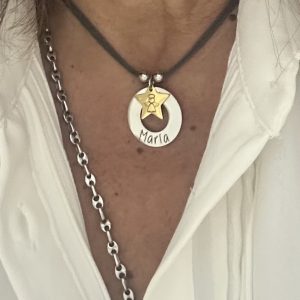 Collar con donut y estrella