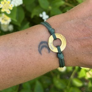 Pulsera con donut de acero de 20 mm